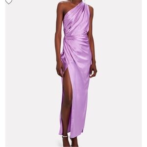 The Sei Asymmetrical Drape Dress - lavender